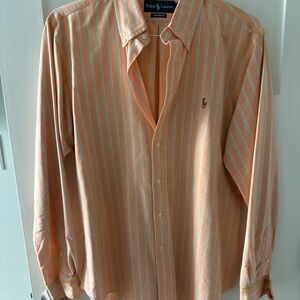 Ralph Lauren Orange Striped Men's Shirt